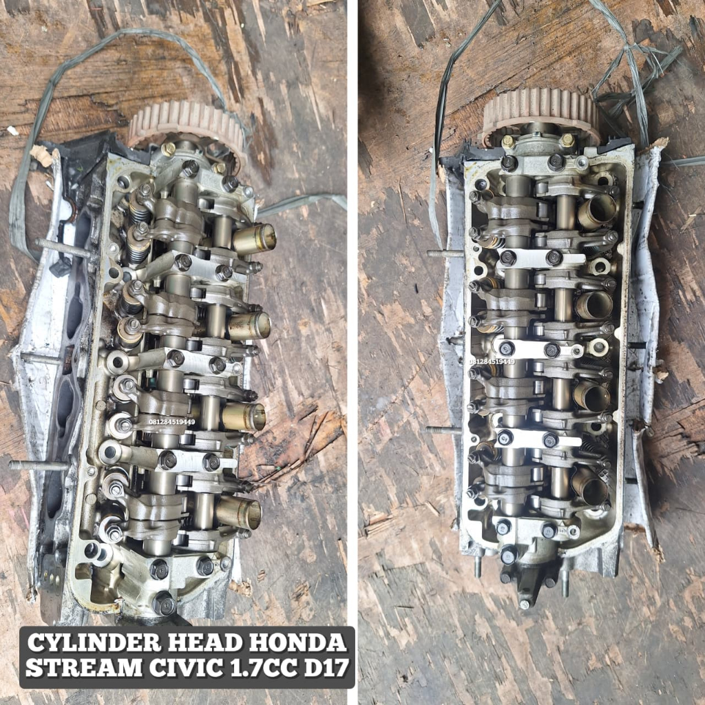 CYLINDER HEAD HONDA STREAM 1.7CC D17 SPAREPART MOBIL BEKAS COPOTAN