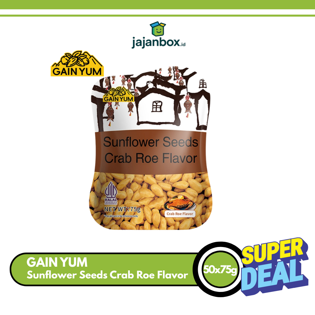 Gain Yum New Flavour Biji Kuaci Rasa Telur Kepiting Crab Roe Flavor 75g