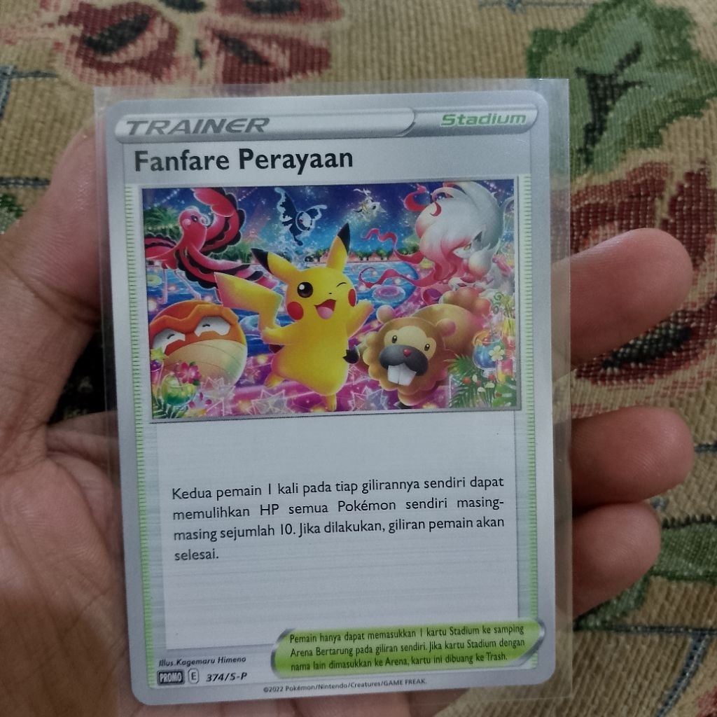 Pikachu Fanfare perayaan kartu pokemon