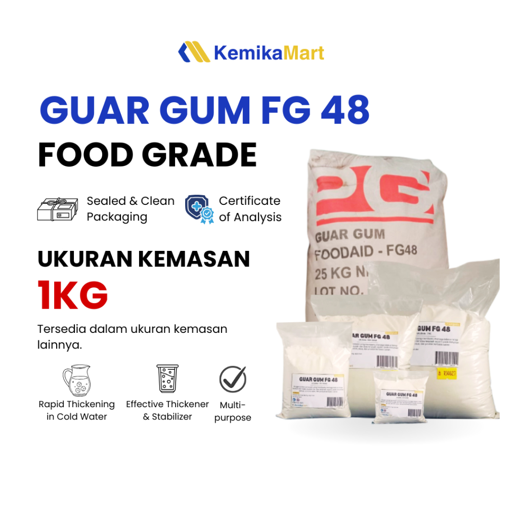 Gum Guar / Guar Gum FG 48 Food Grade