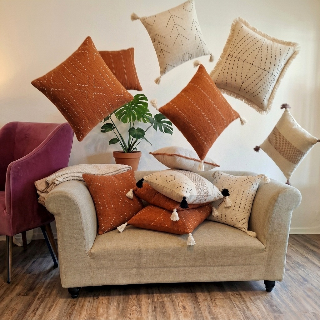 SARUNG BANTAL SOFA / SARUNG BANTAL SOFA BOHO / SARUNG BANTAL SOFA 50 x 50 / SARUNG BANTAL AESTHETIS