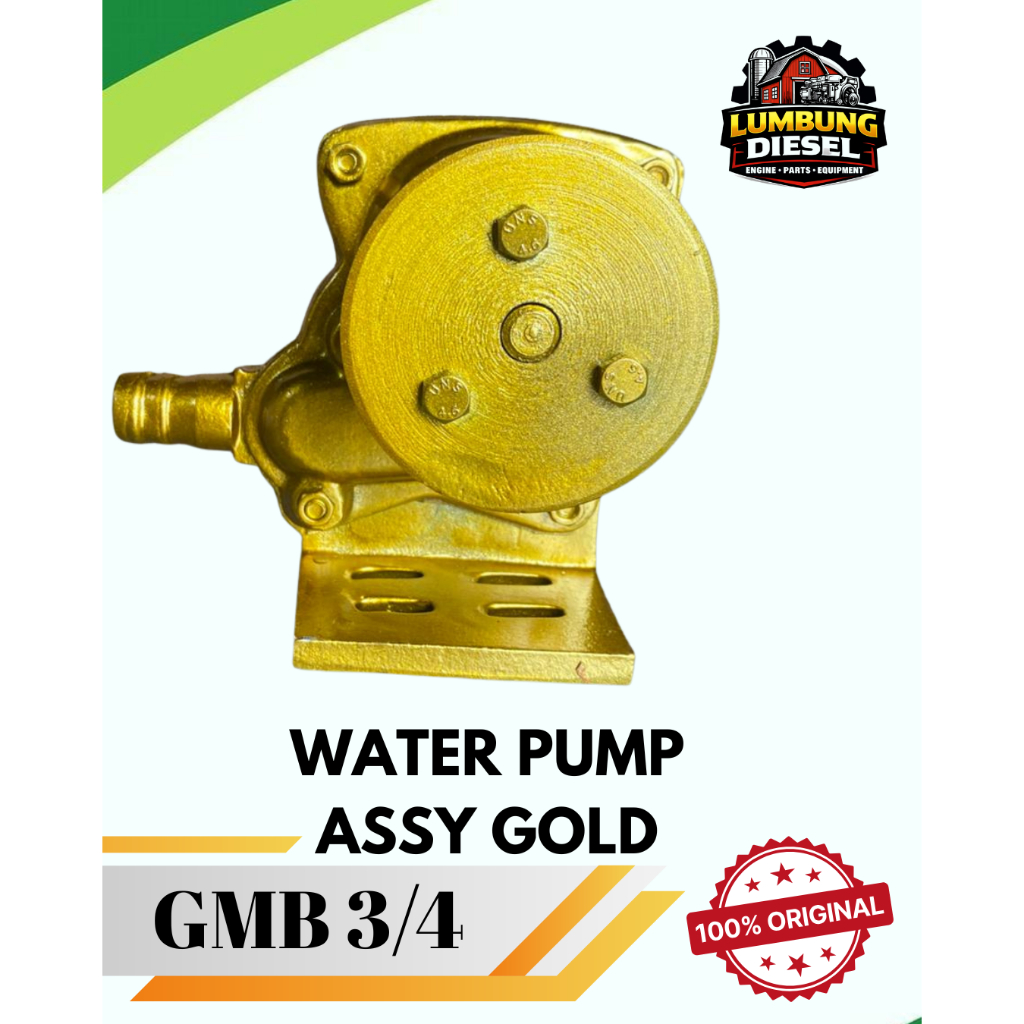 Water Pump GMB 3/4 GOLD Original / Sparepart Pompa Air Irigasi Sawah / Alkon Keongan Pompa Air Tahan
