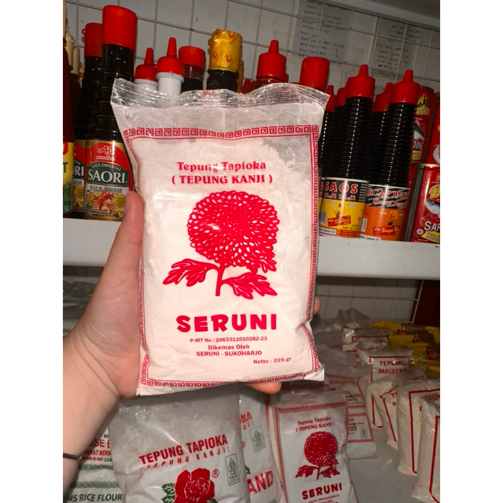 Tepung Tapioka Seruni 225gr - 100% Alami, Tanpa Pengawet, Tekstur Kenyal