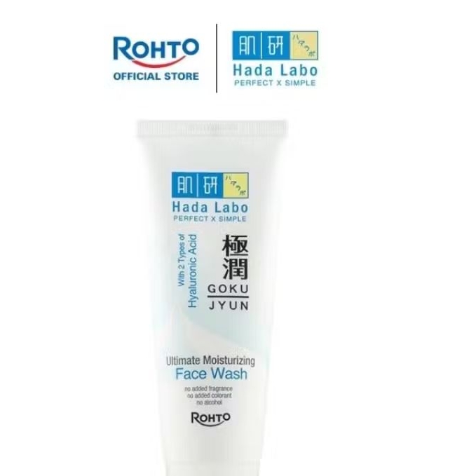 Hada Labo Gokujyun Face Wash - Sabun Cuci Muka Melembapkan, 100ml