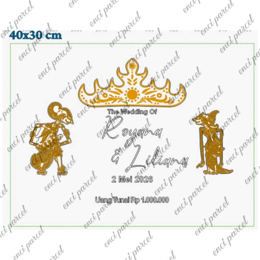 kode 341 set acc akrilik bentuk mahkota wayang simbol siger lampung replika miniatur tema jawa klasi