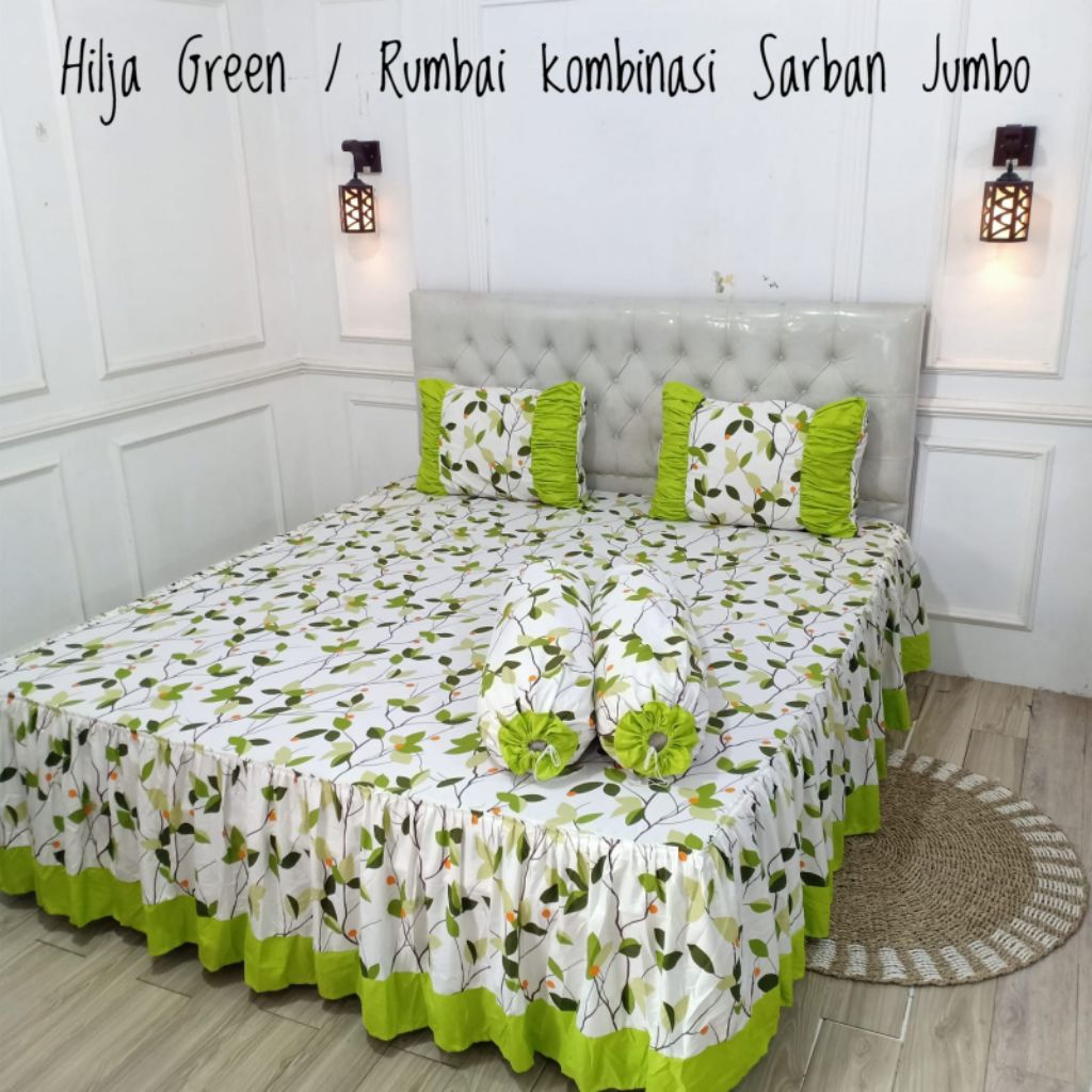 sprei rumbai kombinasi 180x200x20 sarban jumbo