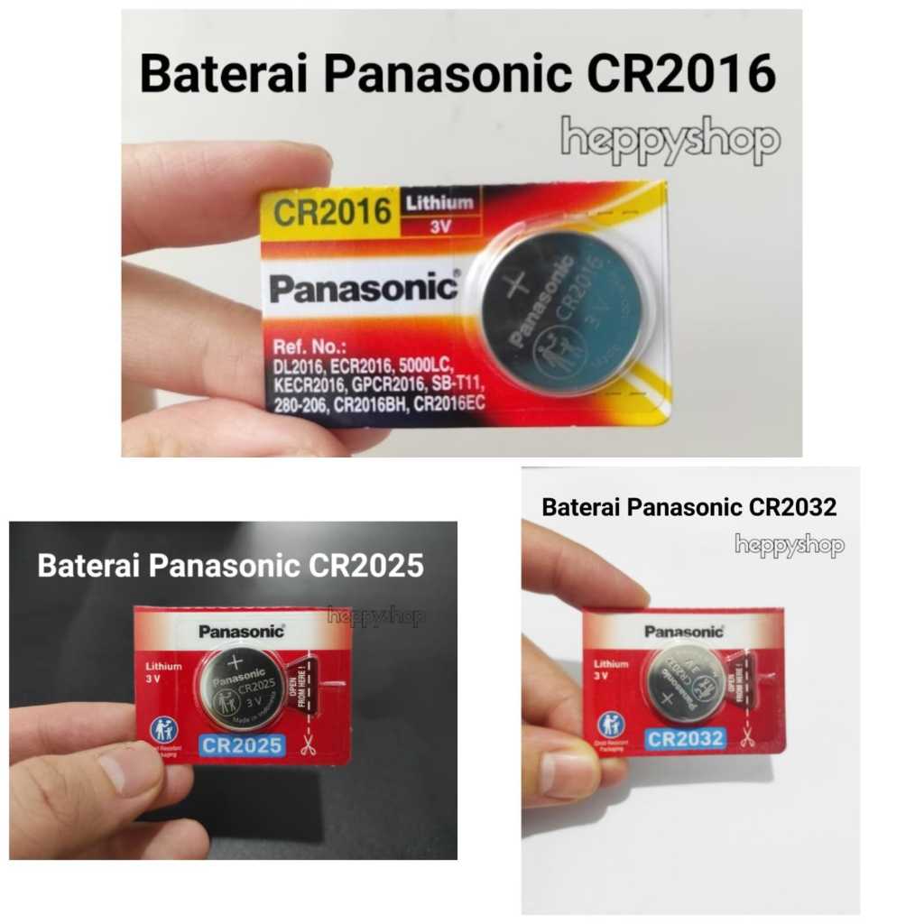 Baterai Panasonic CR2032 / CR2016 / CR2025 Baterai Jam Timbangan