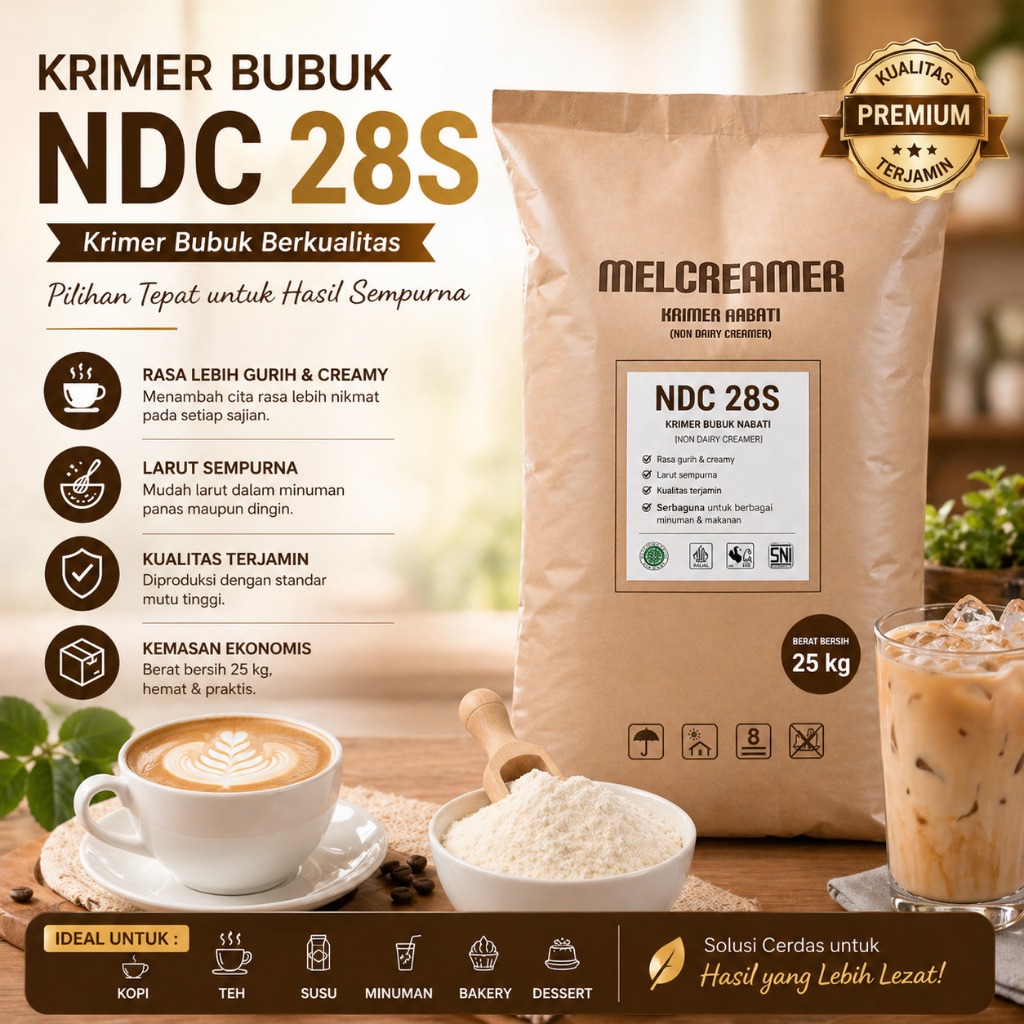 KRIMER BUBUK NDC TIPE 28S 1 SAK = 25KG