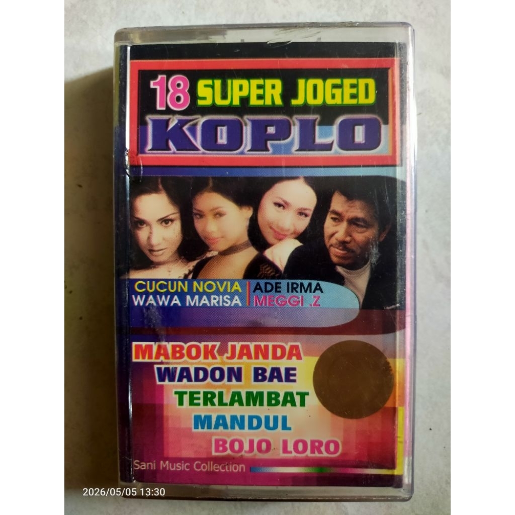 kaset pita jadul "18 super joged koplo" CUCUN NOVIA,WAWA MARISA,ADE IRMA,MEGGI.Z