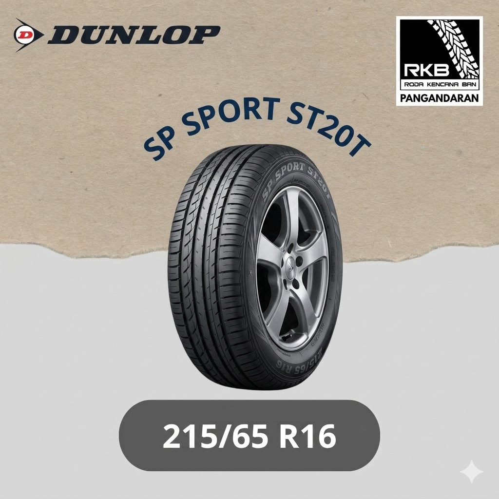 BAN MOBIL BARU MERK DUNLOP GRANDTREX ST20 215/65 R16 TUBELESS