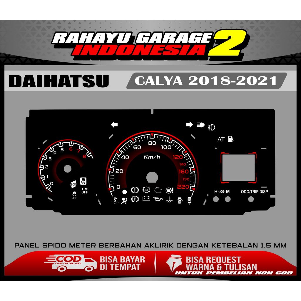 PAPAN SPEEDOMETER CUSTOM TOYOTA CALYA