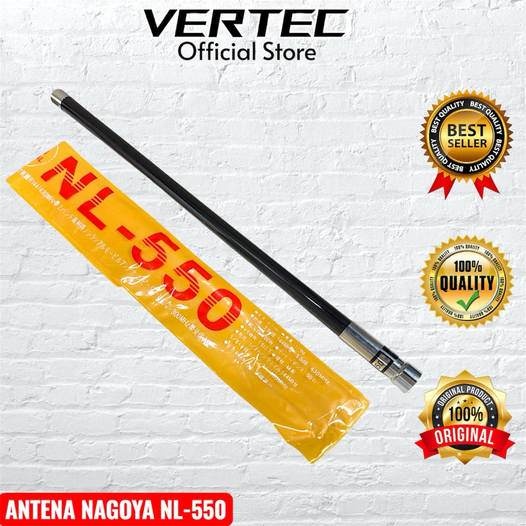 Antena Mobil Nagoya NL-550 Dualband VHF UHF NL550 Compatible untuk Rig ICOM Yaesu Alinco Kenwood Mot