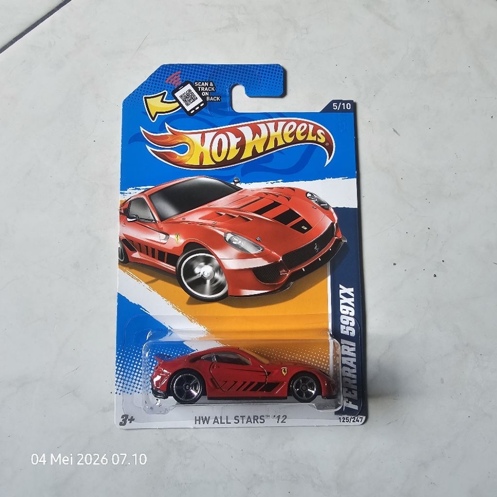 hotwheels ferrari 599xx merah red diecast