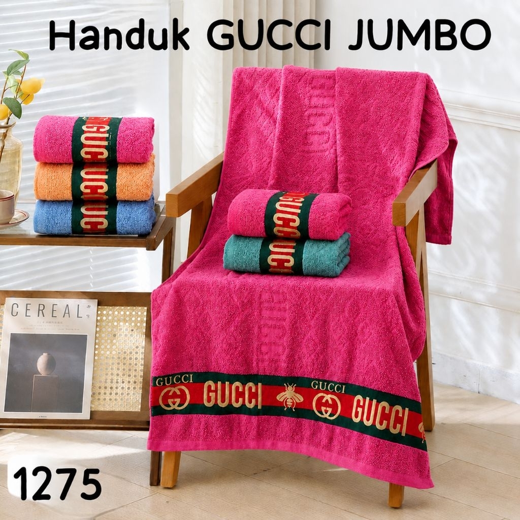 HANDUK GUCCI PREMIUM UKURAN JUMBO 90x180