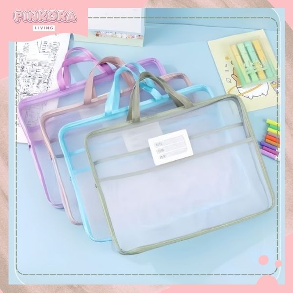 ST005 Tas Dokumen A4 Besar Map Dokumen File Folder Kapasitas Besar Tas Penyimpanan Serbaguna