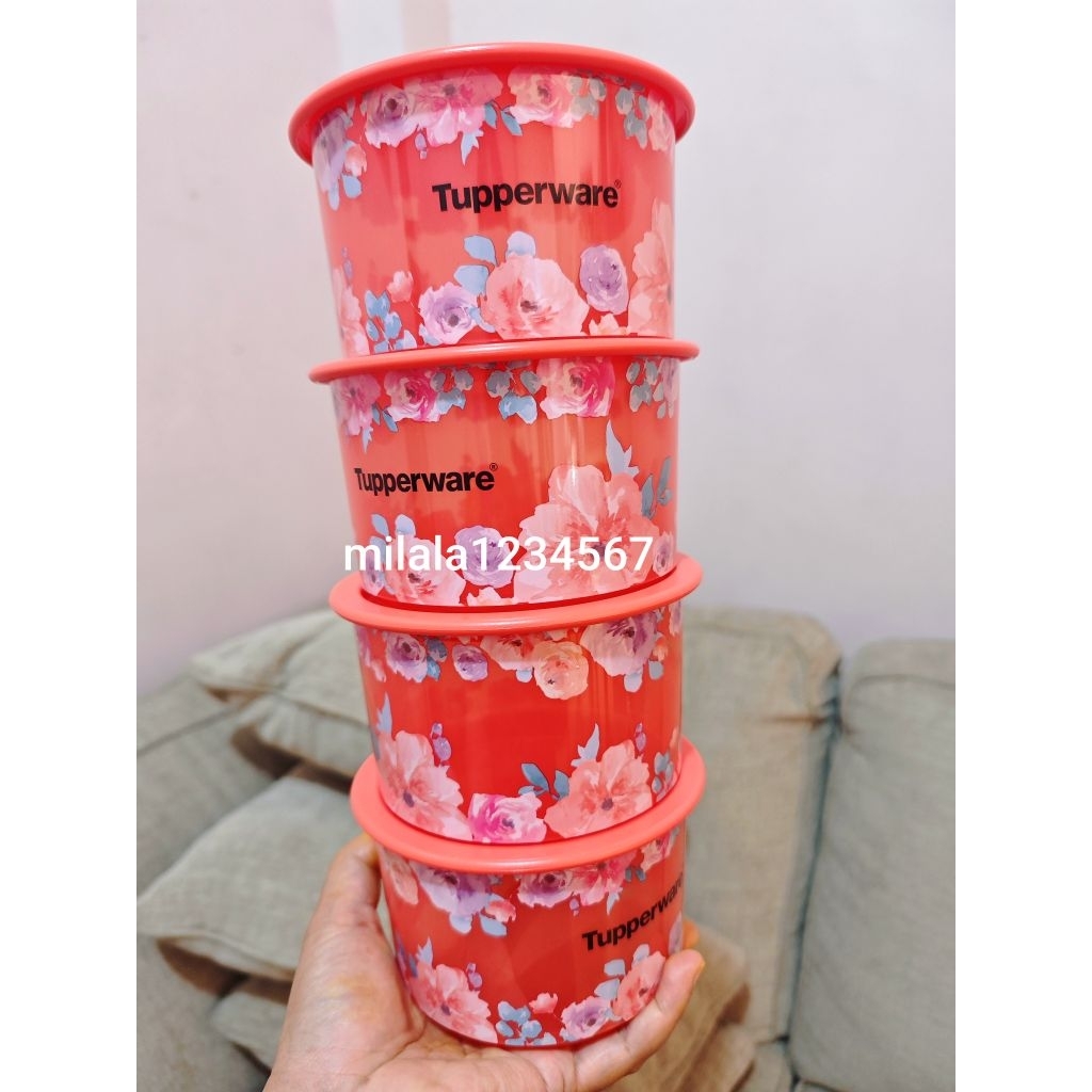 Toples Magnolia canister tupperware 4pcs