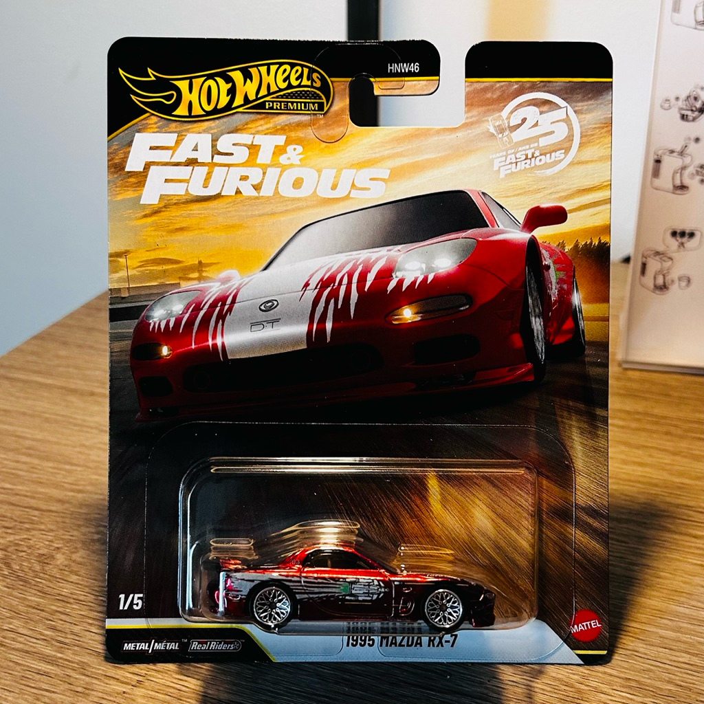 Hotwheels Premium Fast & Furious Mazda RX7 Chase Hotwheels Premium FF Mazda RX7 red chase Hotwheels 