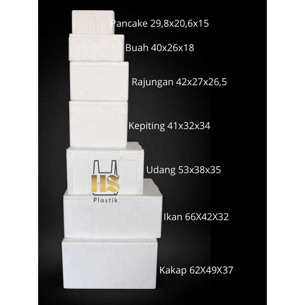 STYROFOAM BOX / STEOROFOM BOX / KOTAK GABUS/ KOTAK STEROFOAM / SEGALA UKURAN