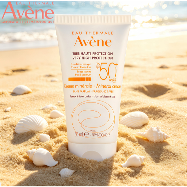 Avene Very High Protection Mineral Cream / Melindungi kulit sensitif dari sinar matahari tanpa irita
