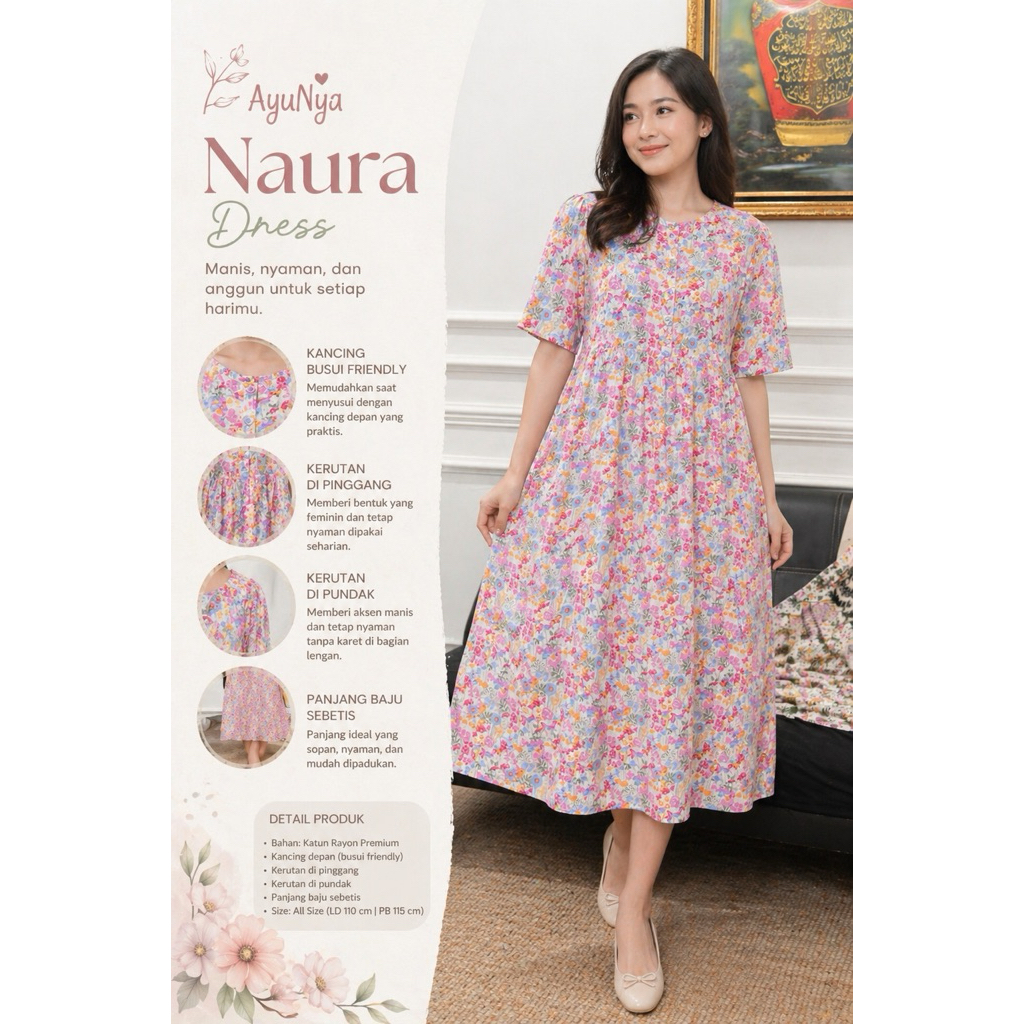 NAURA DRESS BY AYUNYA