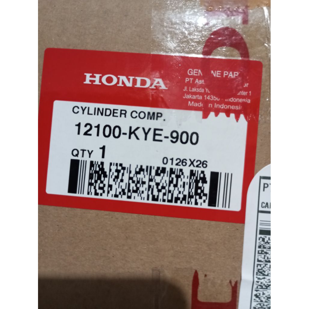 12100KYE900 Cylinder Comp Honda Megapro New / CB150 Verza / Verza / CRF 150

