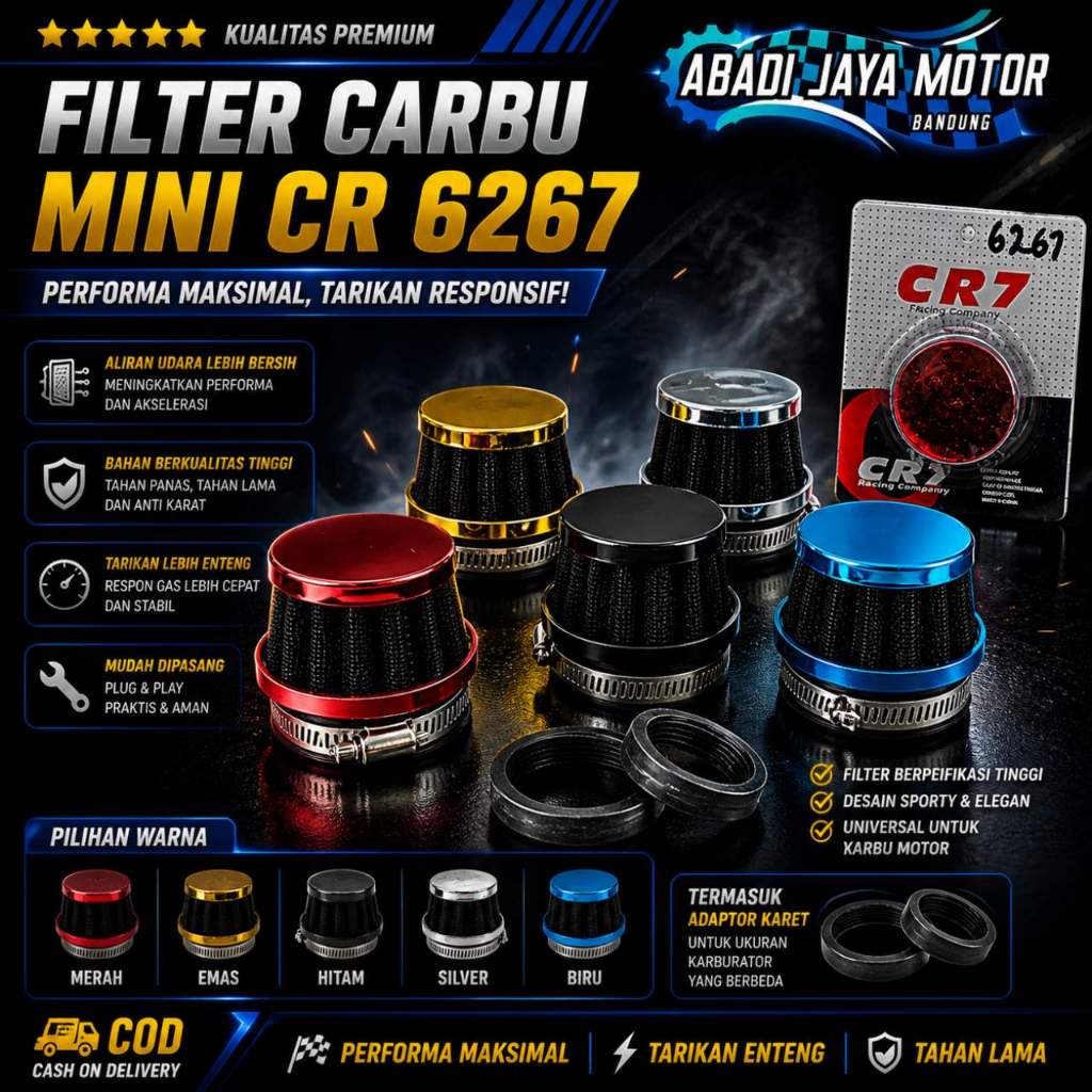 Saringan Udara Karbu Filter Carbu Mini  CR 6267