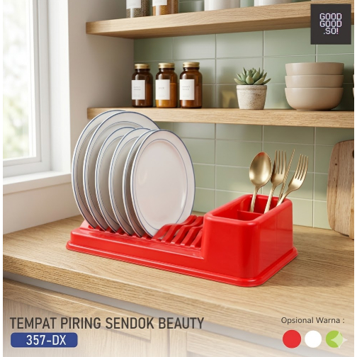 TEMPAT PIRING SENDOK BEAUTY (DELUXE) / RAK DAPUR / RAK MEJA / TEMPAT PIRING MINI -GOODGOODSO