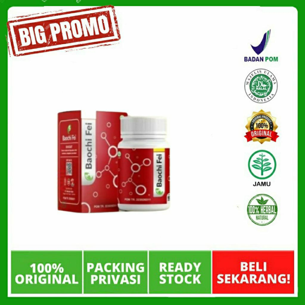 BAOCHI FEI KAPSUL HERBAL OBAT PARU ORIGINAL