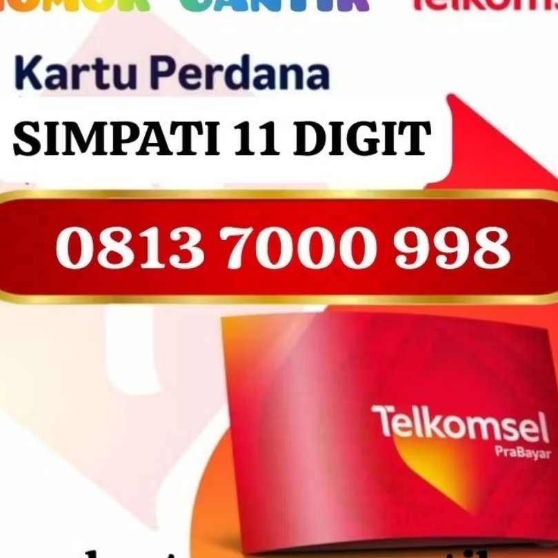 Nomor Cantik 11 Digit SIMPATI 998 / 7000 998