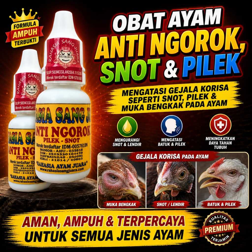 Obat Ayam Anti Ngorok Pilek Dan Snot 15ml
