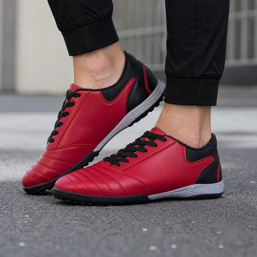 MK-1703GESSR Sepatu Sneaker Golf Pria Red Sepatu Olahraga Cowok 38.44 Casual Sporty /Sepatu Sport Go