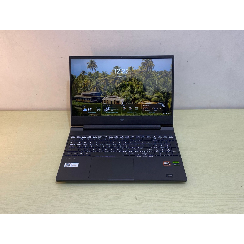 HP Victus 15 Ryzen 7-8845HS AI RAM 16 GB SSD 512 RTX 4050 6GB Like New