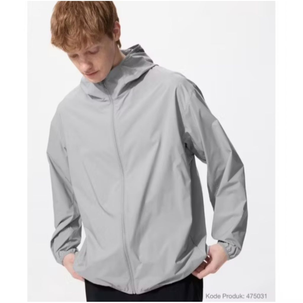 UNIQLO LIGHTWEIGHT UV CUT PROTECTION RUNNING JACKET WATERREPPELENT SPORTS QUICK DRY NOT Blocktech go
