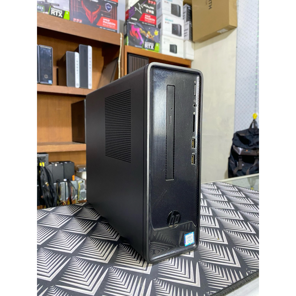 PC / CPU BUILTUP HP SLIM DEKSTOP CORE i3 8100 RAM 8GB DDR4 SSD 128GB SECOND BEKAS MULUS COCOK UNTUK 