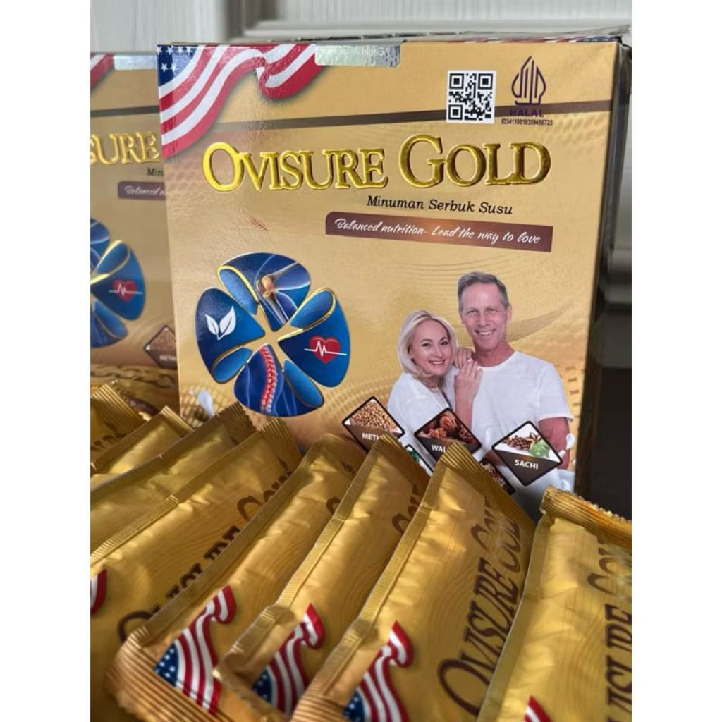 Ovisure Gold Asli 1 Box Milk Susu Kesehatan Tulang Sendi