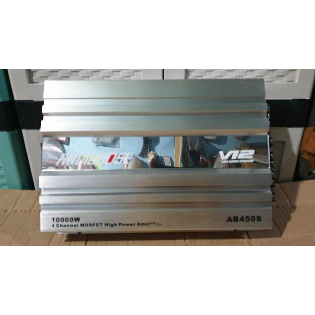 power amplifier mobil 4channel audiobose ab-450s dc 12voll second bekas normal siap pakai sudah di t