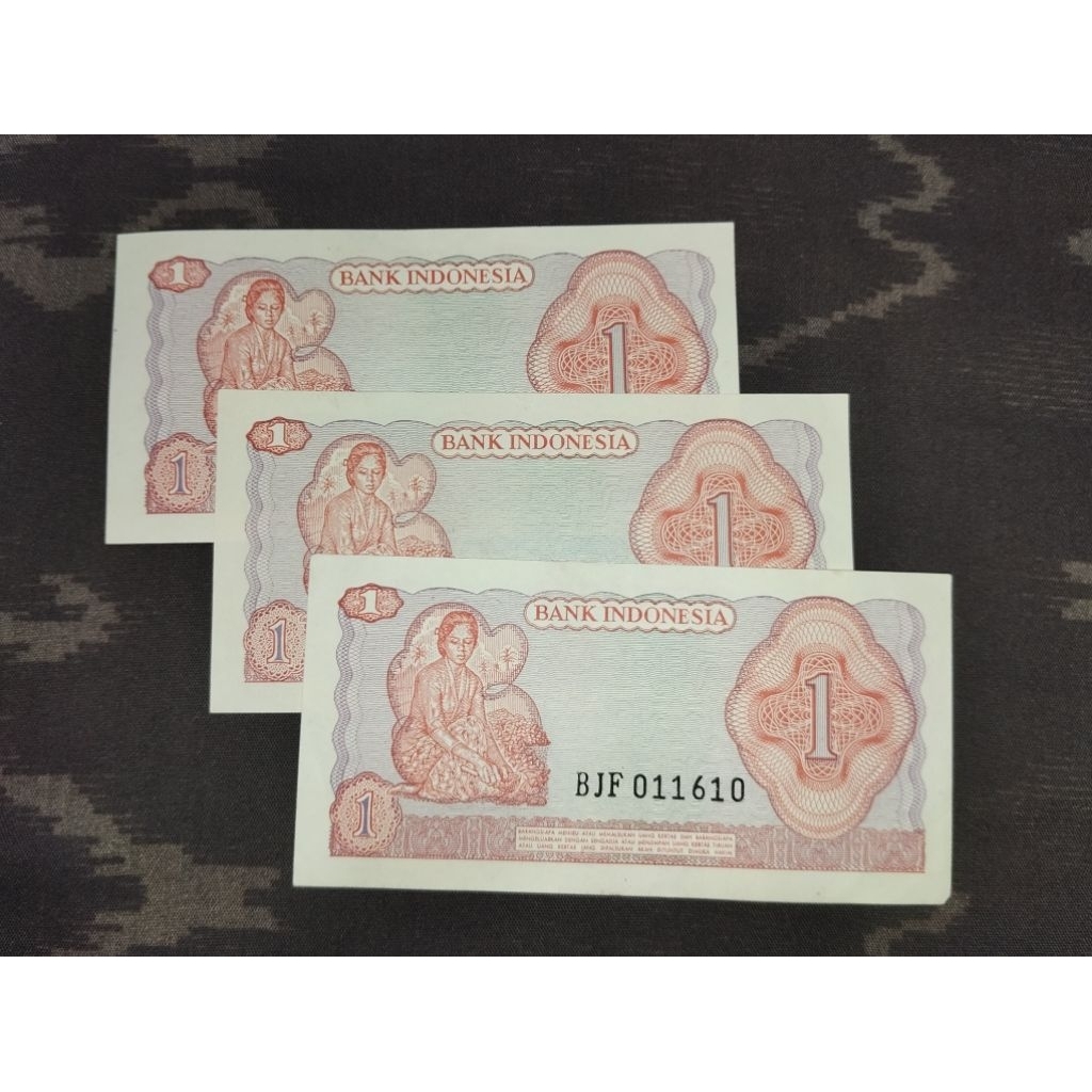 uang kertas kuno 1 rupiah Soedirman