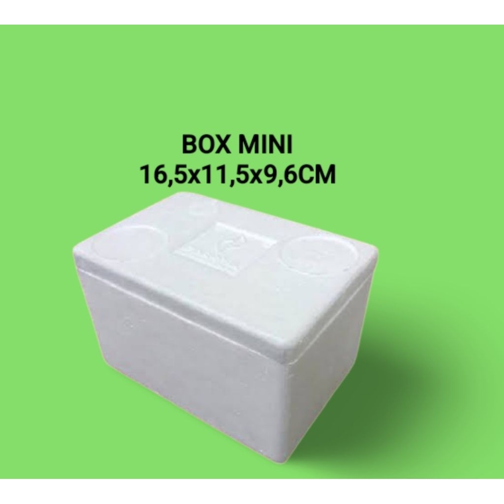 Box Styrofoam /box paxel/box cupang/sterofoam Box Mini ukuran 16,5*11,5*9,6cm