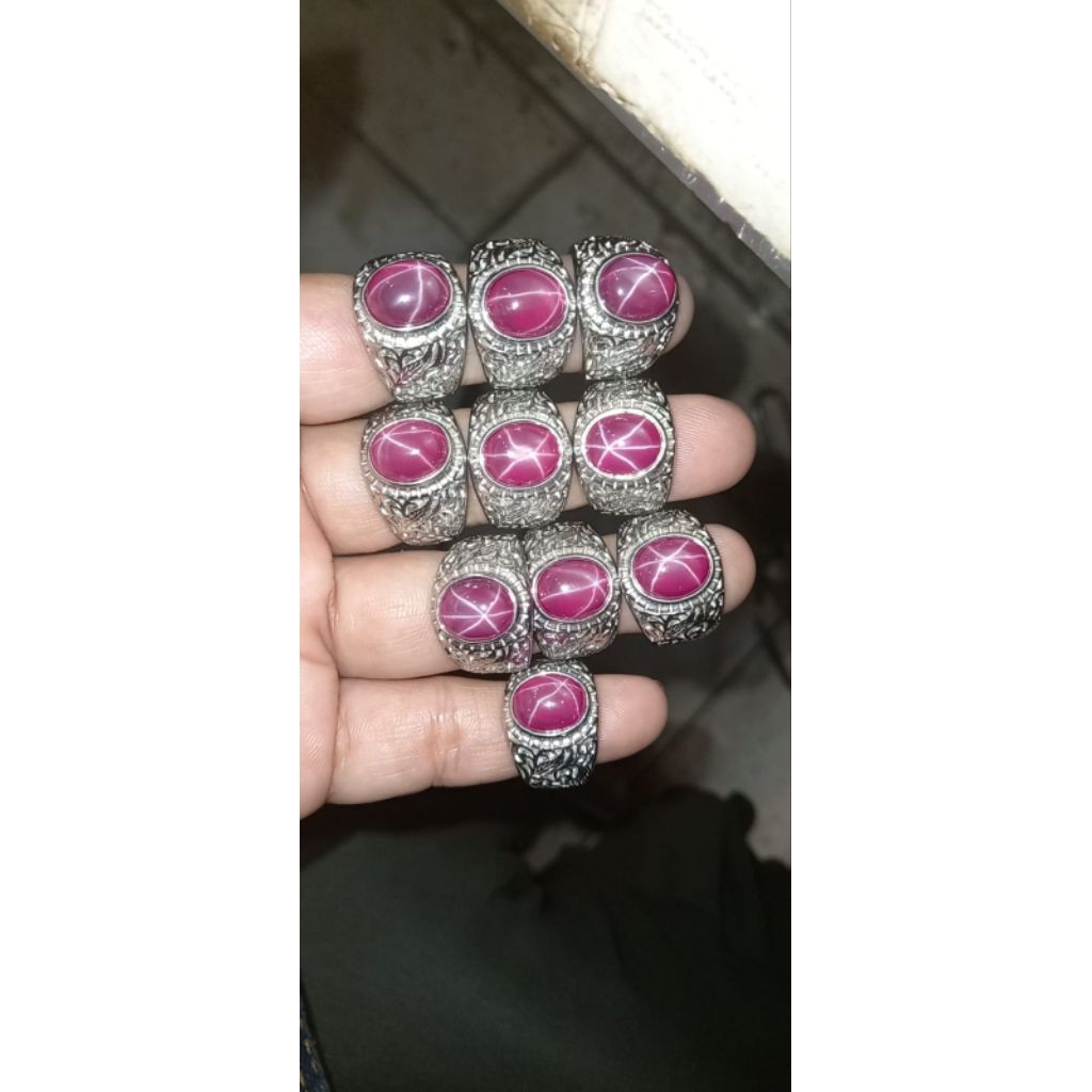 cincin pria ruby star 6 harga murah kualitas tidak murahan untuk ring 6 7 8 9 10 11 tersedia ada sel