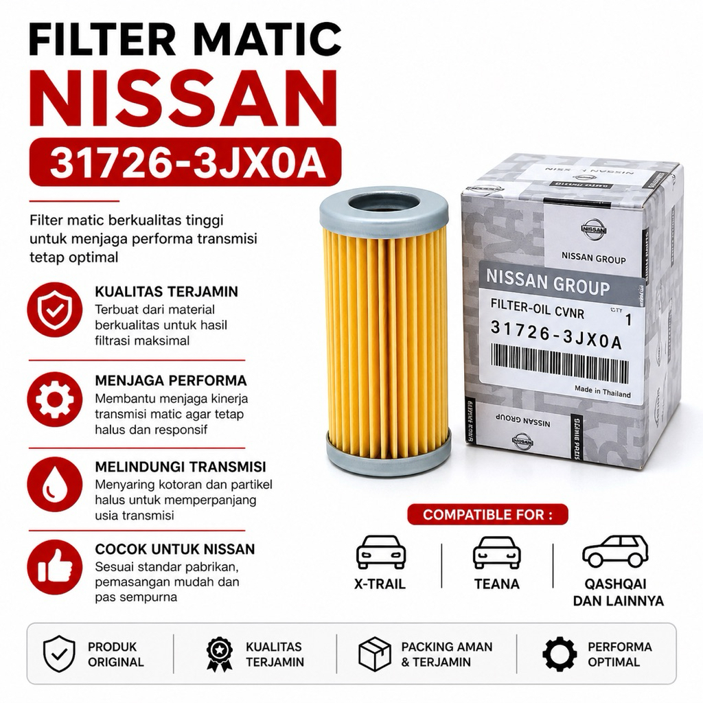 FILTER MATIC CVT NISSAN juke livina datsun cross 31726-3JX0A