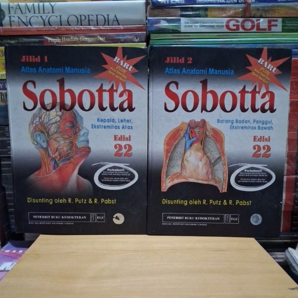 Buku Original Atlas Anatomi Manusia SOBOTTA Jilid 1,2 Edisi 22 Disunting Oleh R.Putz & R.Pabst PENER
