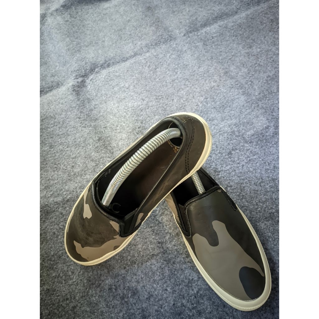 Coach Chrissy Camo Sepatu Sneakers Slip On not Sandals Sandal Sendal Flatshoes Flat Shoes