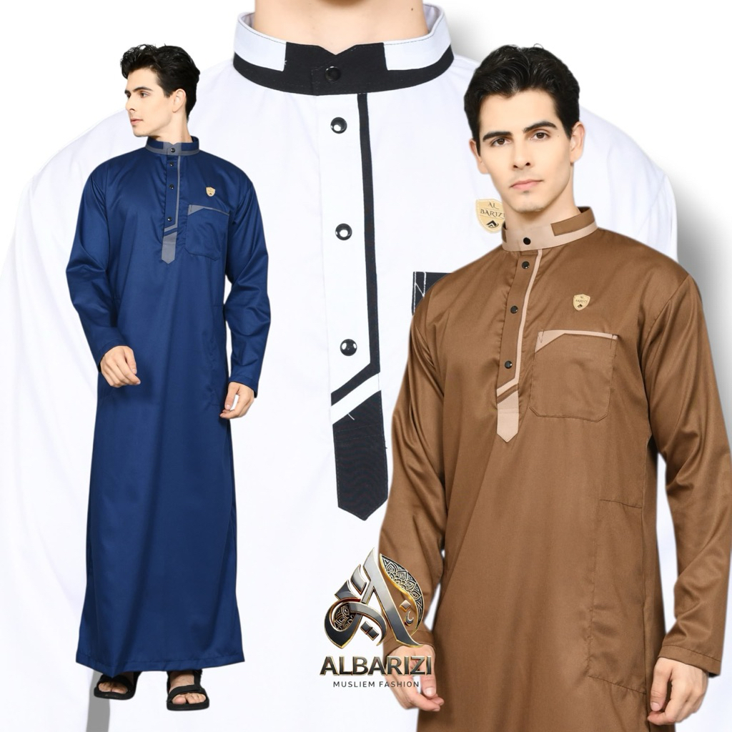 Jubah Pria AFSAR Toyobo Jubah Pria Muslim Jubah Gamis Pria Polos Toyobo Premium -Gamis Muslim Modern