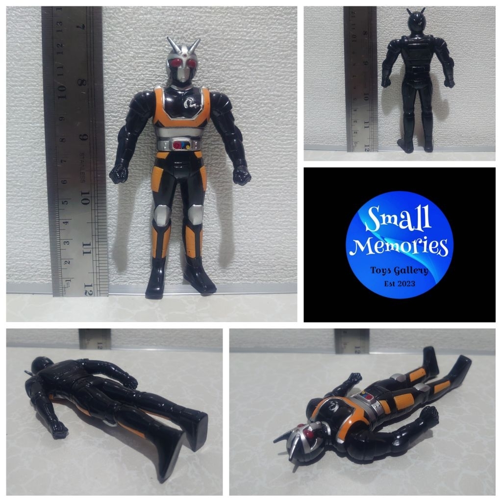 RHS Robo Rider 12cm Kamen Rider Black Rx Bandai Japan 1988 Rx Robo Ksatria Baja Hitam