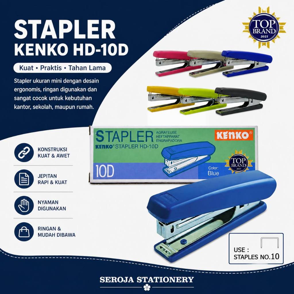 STAPLER KENKO HD-10D | STAPLER KECIL | 1 PCS