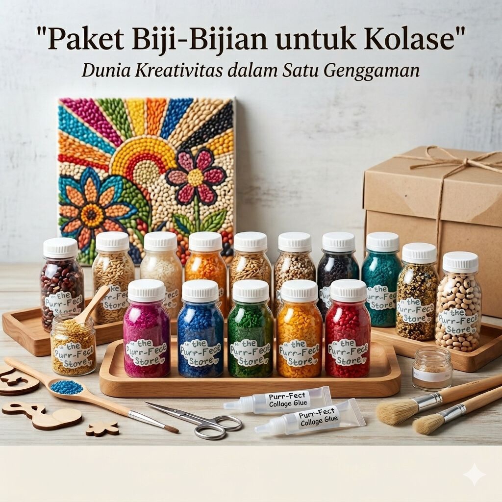 Biji-bijian untuk prakarya dan kerajinan