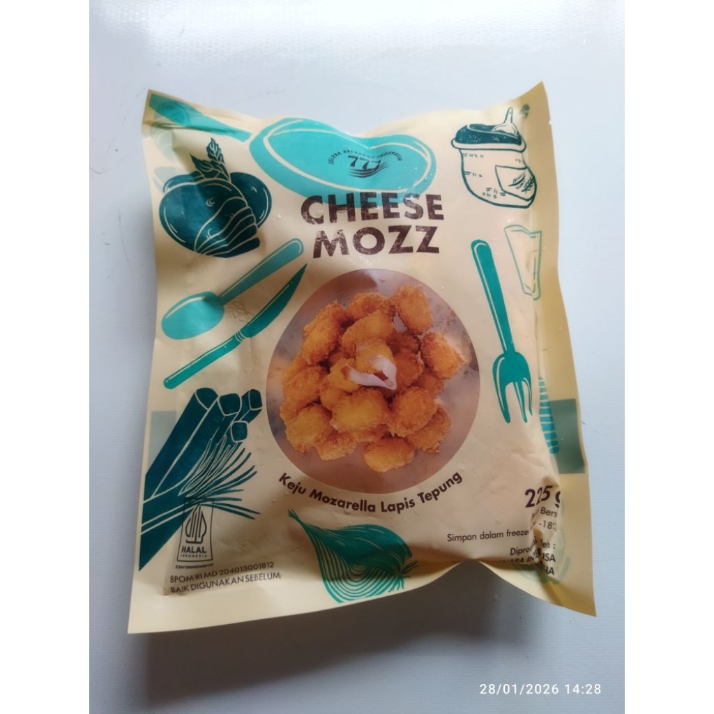 777-cheese mozz 225gr/cheesy mozz 225gr frozen original/cheesy mozz mozarella goreng isi 25pcs