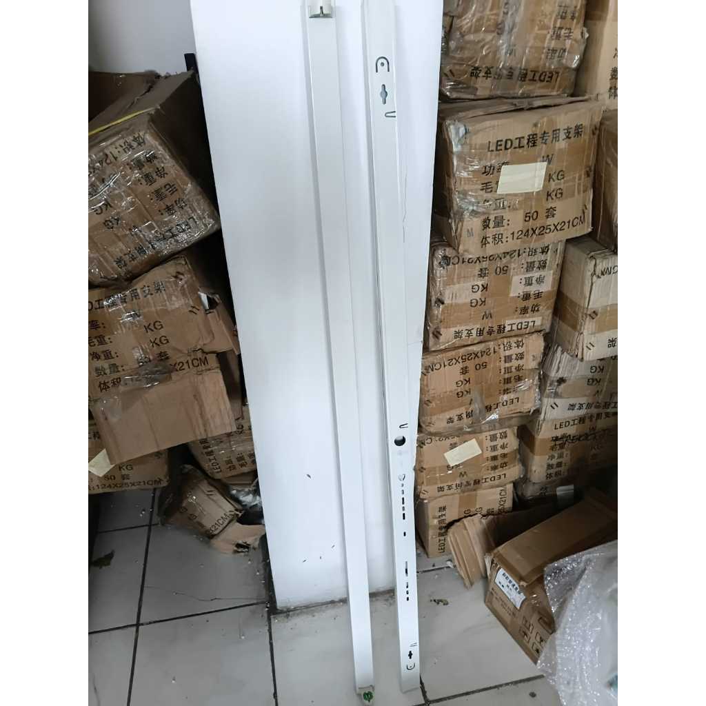 Kap Lampu balok TL slim 120cm/120mm Housing TL Led TB panjang 1,2M