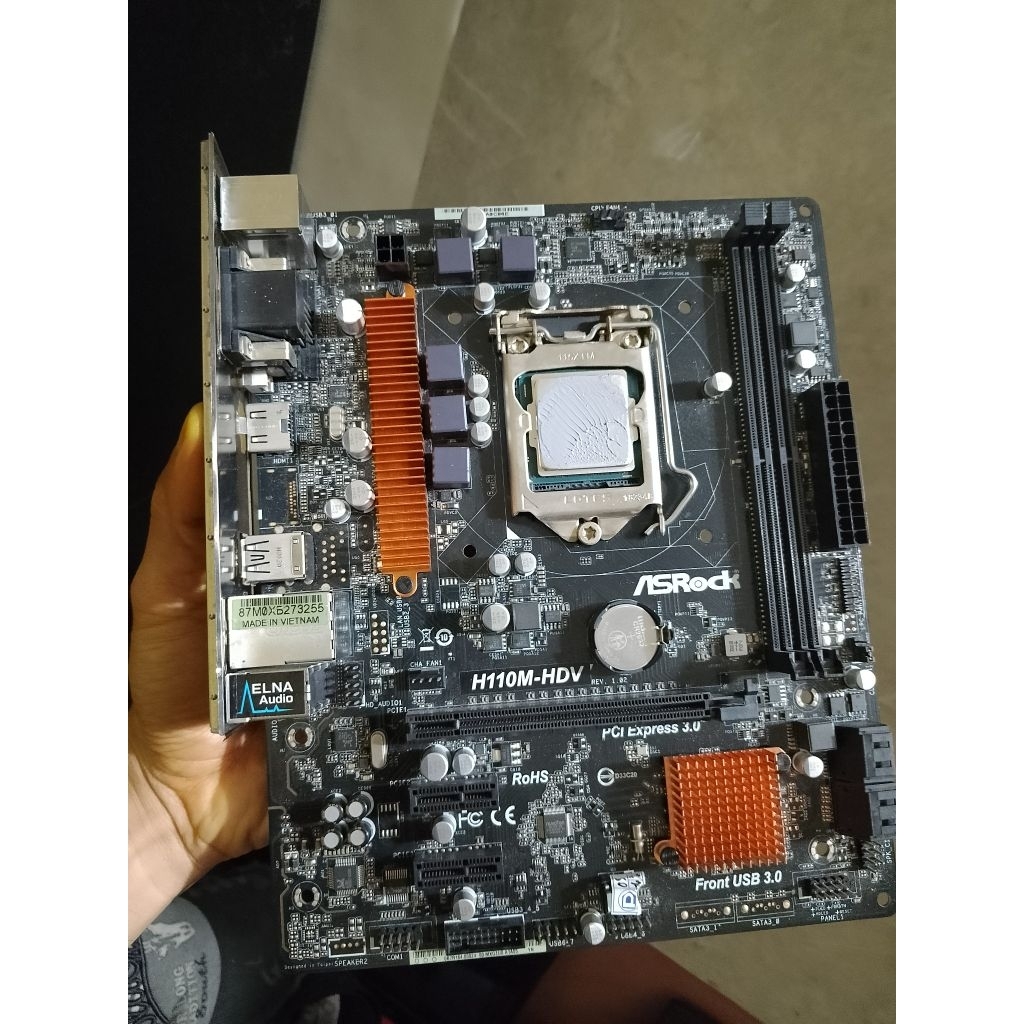 Mobo H110m ddr4 procesor i5 6500 Gen 6 garansi toko