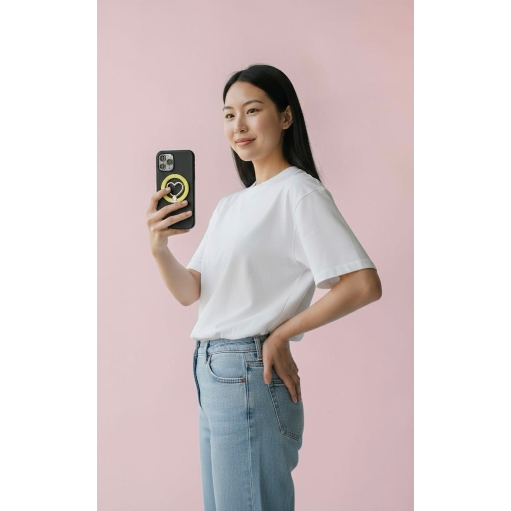 Ready Stock Popsocket Magnet Tagi Love (Mirror 1 : 1) - Standing phone Charm / Magnet Luxury / Magne